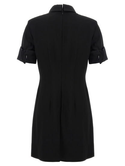 Sportmax Black Viscose Short Dress