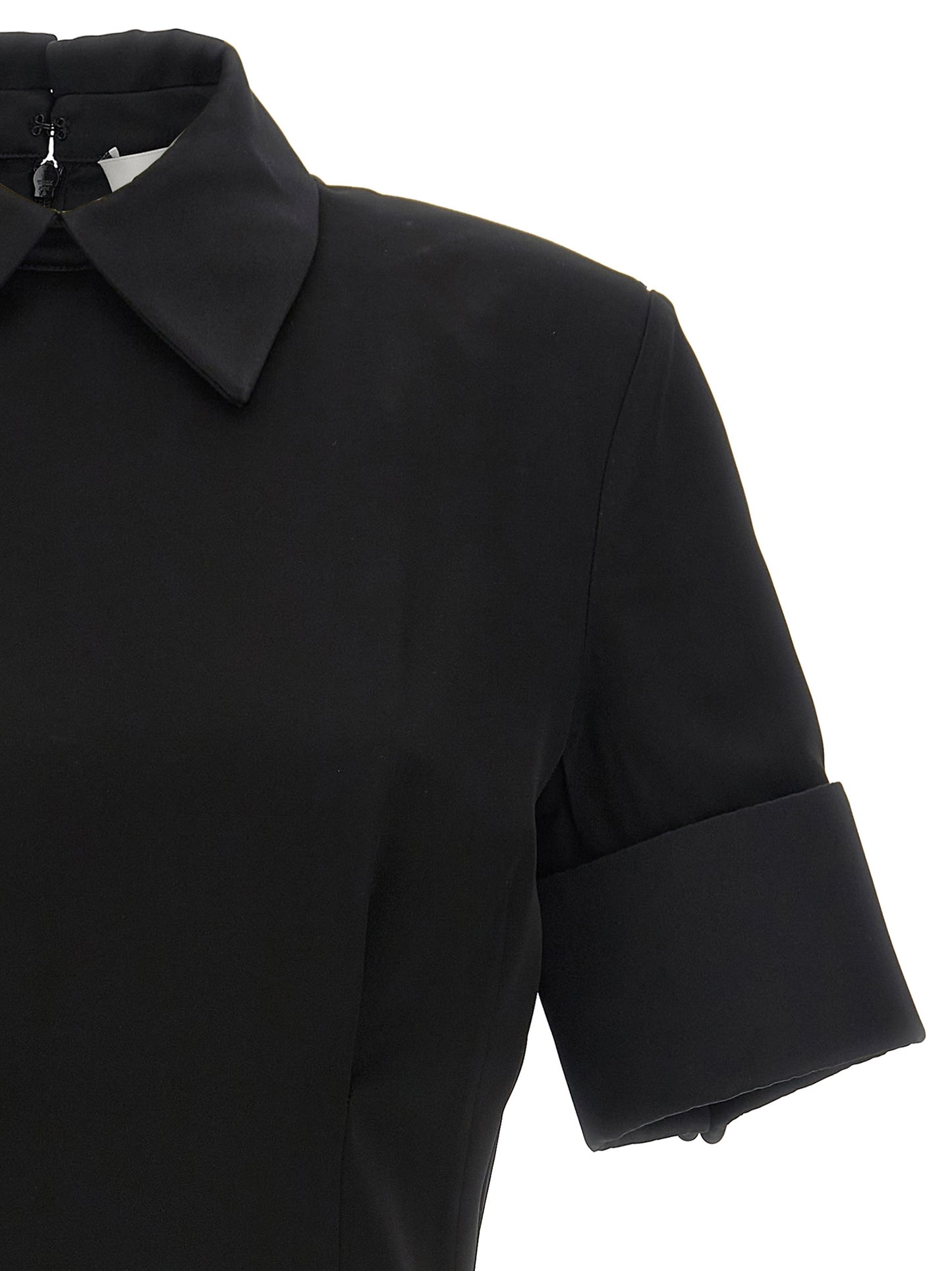Sportmax Black Viscose Short Dress