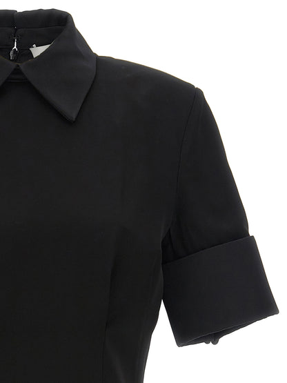 Sportmax Black Viscose Short Dress
