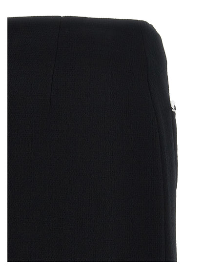 Moschino Bicolor Viscose Long Skirt