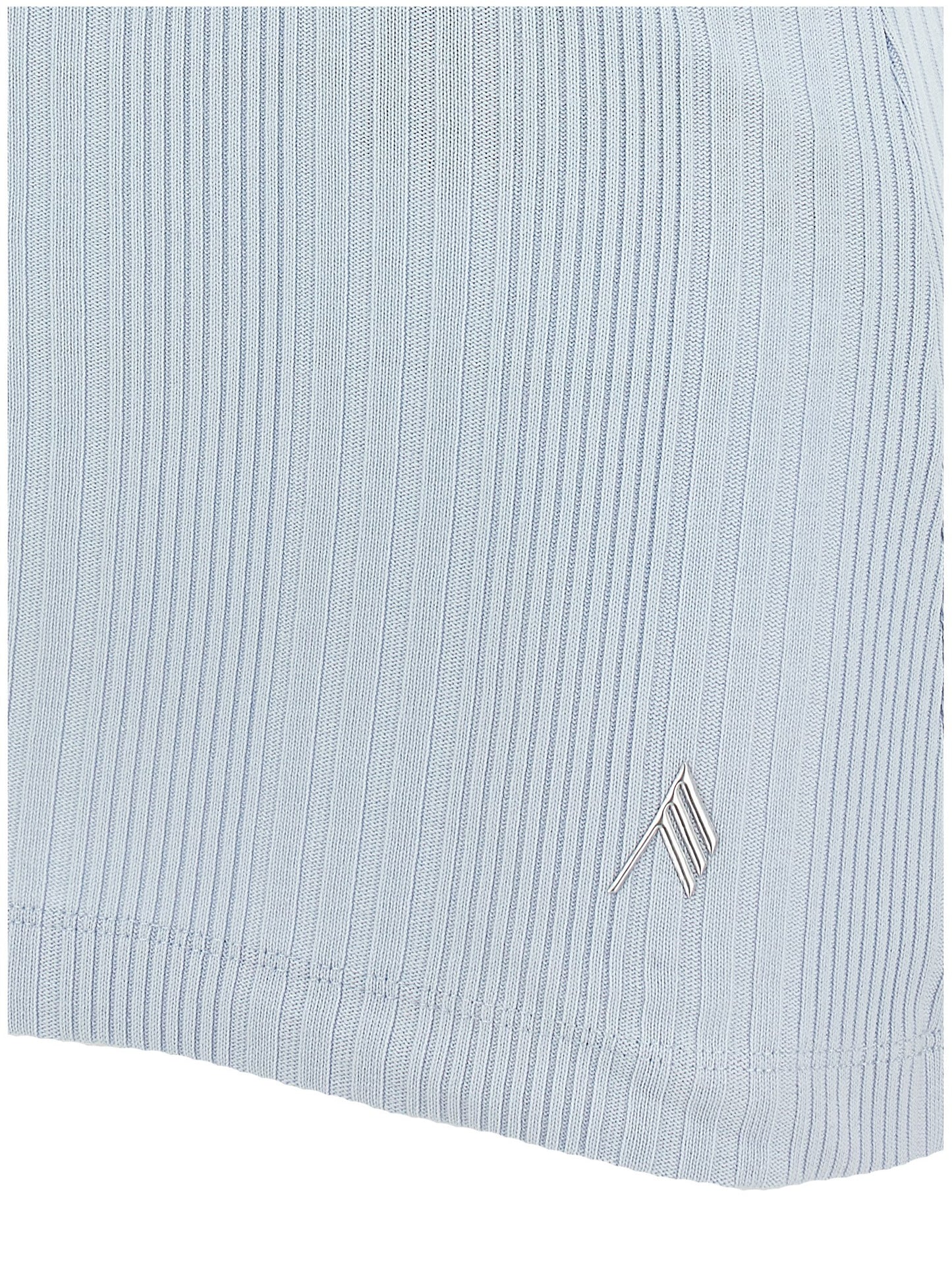 The Attico Blue Cotton Tank Tops