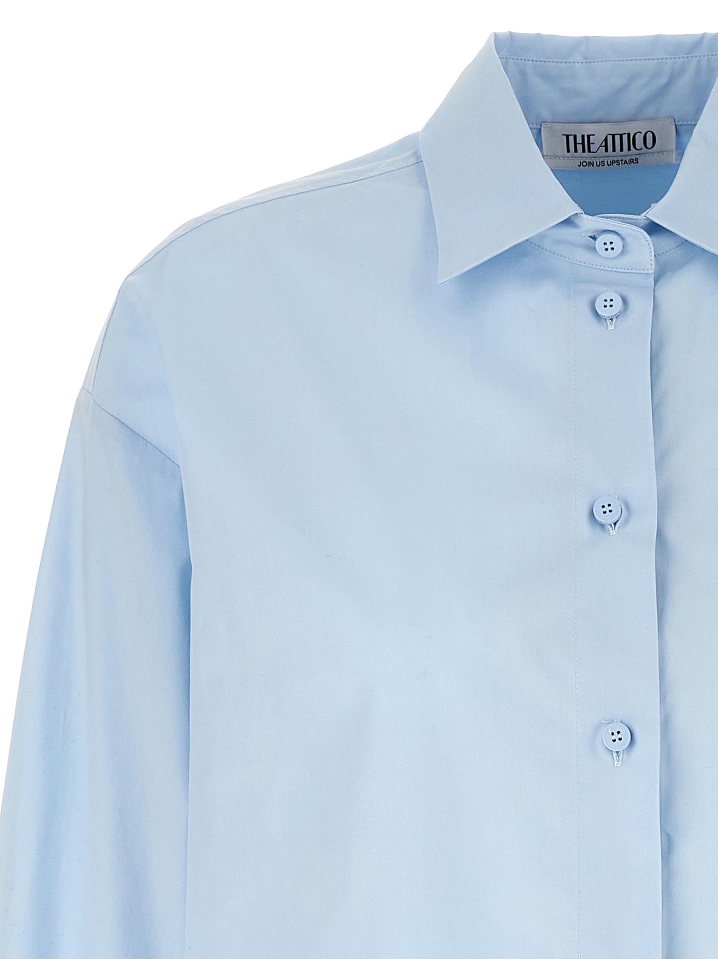 The Attico Blue Cotton Blouse