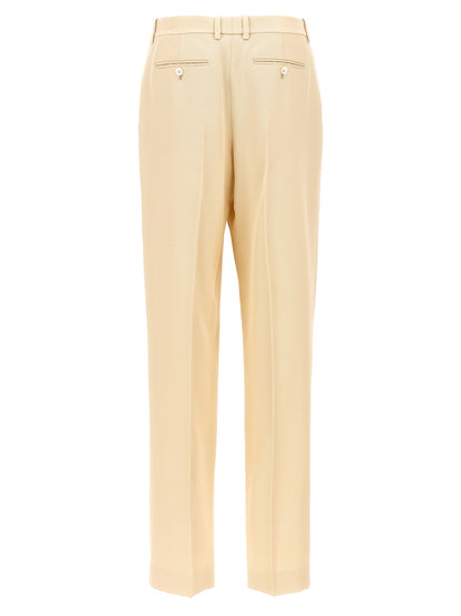 Tom Ford Beige Silk Dress Pants