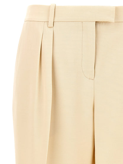 Tom Ford Beige Silk Dress Pants