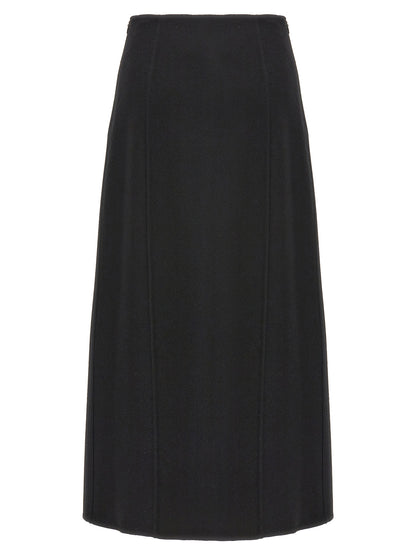 Ermanno Scervino Black Virgin Wool Mini Skirt