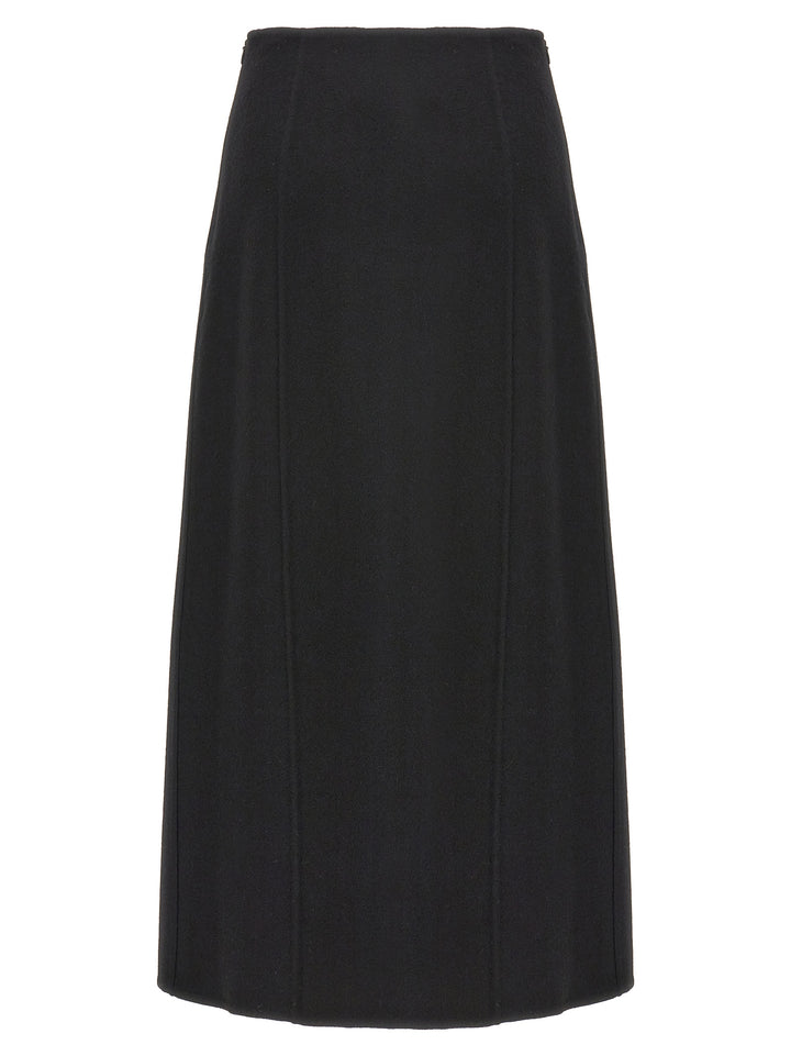 Ermanno Scervino Black Virgin Wool Mini Skirt
