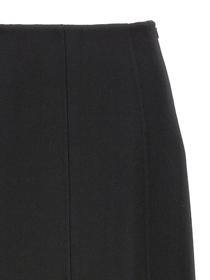 Ermanno Scervino Black Virgin Wool Mini Skirt