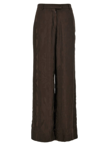 F.R.S. - FOR RESTLESS SLEEPERS Brown Viscose Casual Pants
