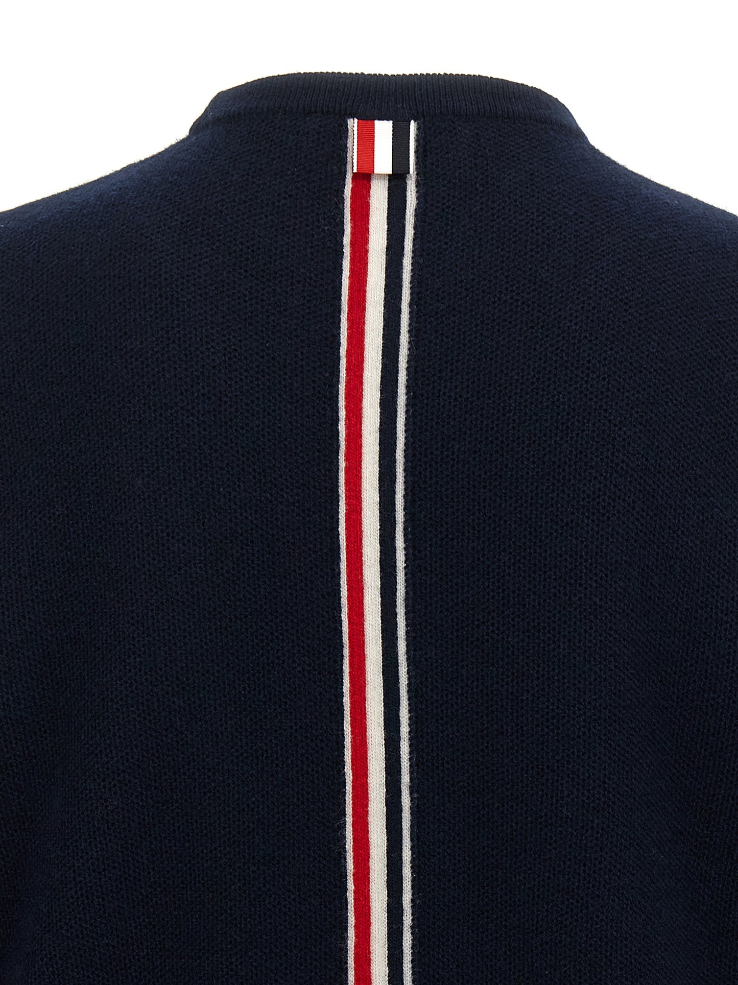 Thom Browne Blue Virgin Wool Cardigan