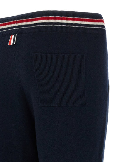Thom Browne Blue Cashmere Joggers (Workout Pants)