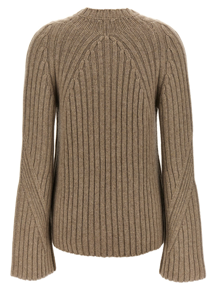 Khaite Beige Cashmere Cardigan