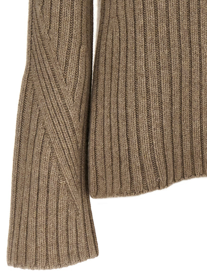 Khaite Beige Cashmere Cardigan