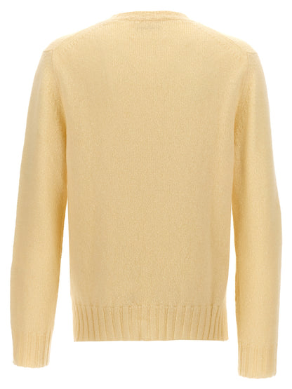 Jil Sander Beige Wool Cardigan