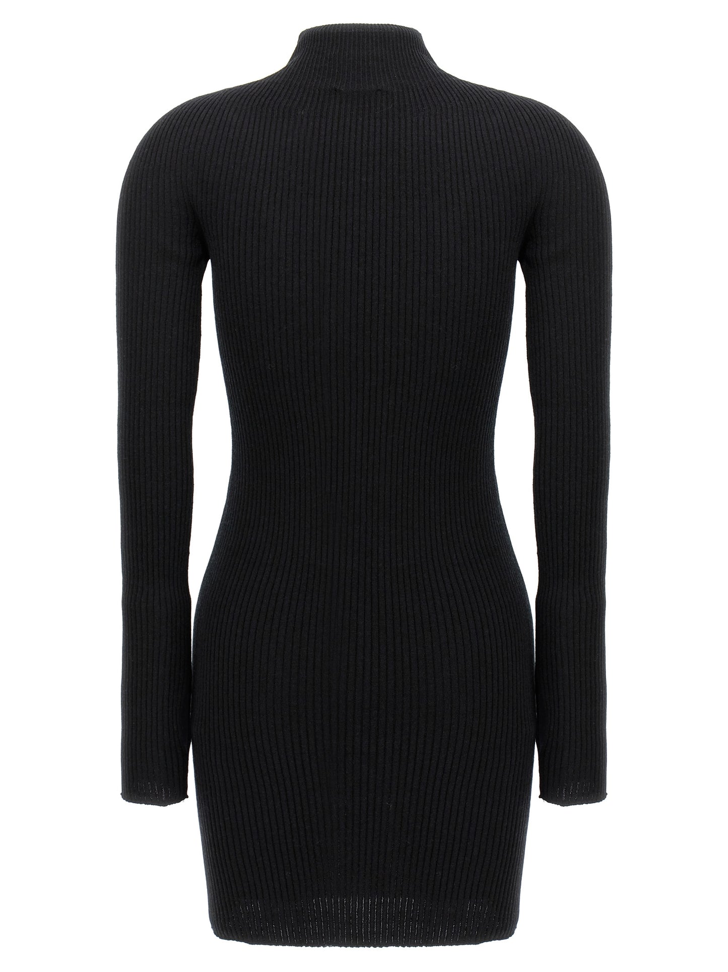Courrèges Black Cotton Short Dress