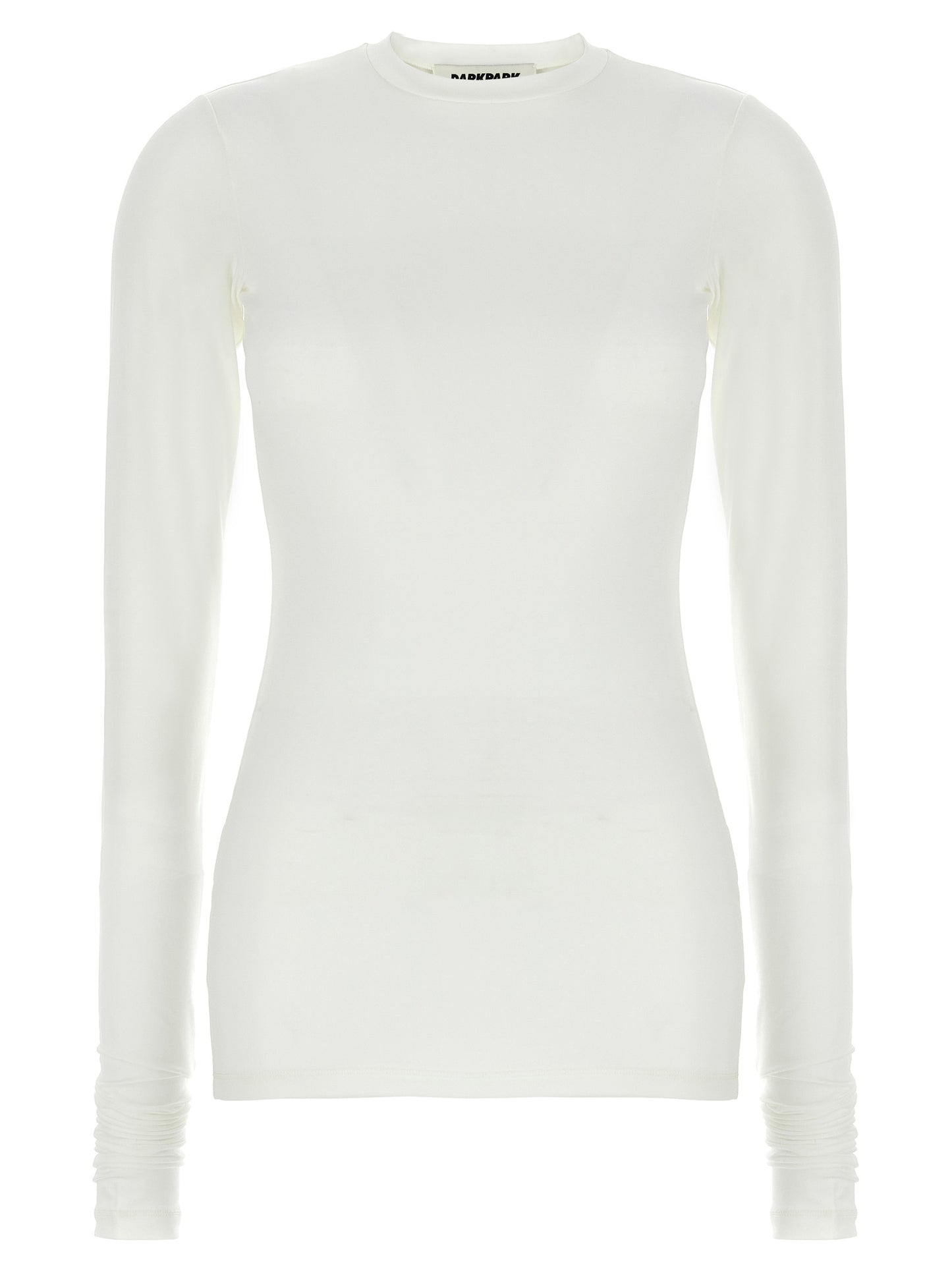 Darkpark White Polyester Long Sleeve T-Shirt
