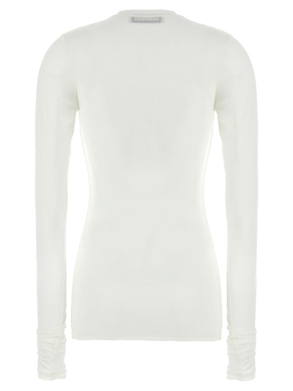 Darkpark White Polyester Long Sleeve T-Shirt