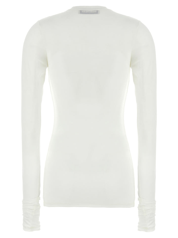 Darkpark White Polyester Long Sleeve T-Shirt