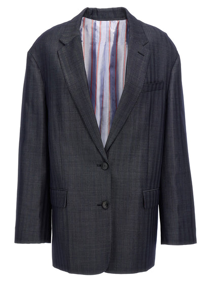 Etro Blue Wool Blazer