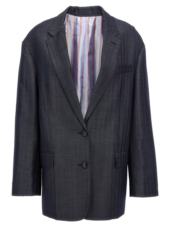 Etro Blue Wool Blazer