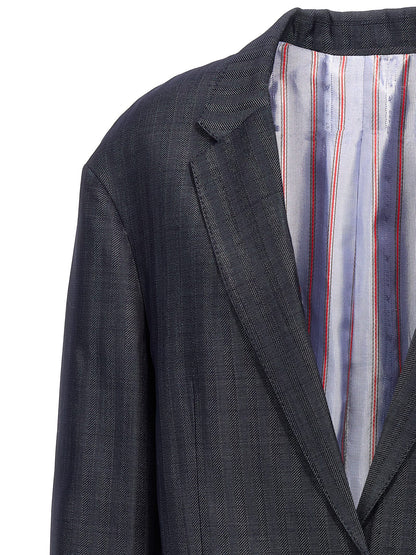 Etro Blue Wool Blazer