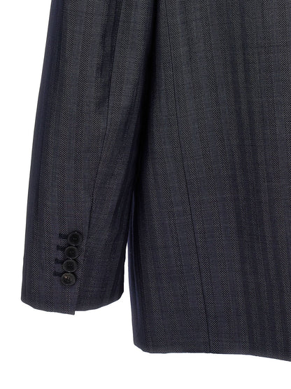 Etro Blue Wool Blazer