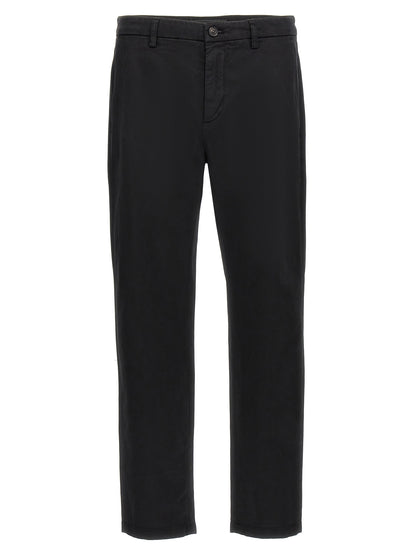 Department 5 Black Cotton Casual Pants