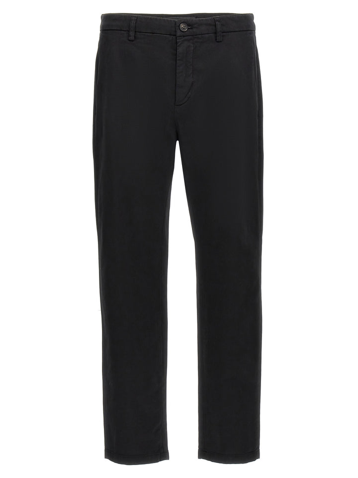 Department 5 Black Cotton Casual Pants