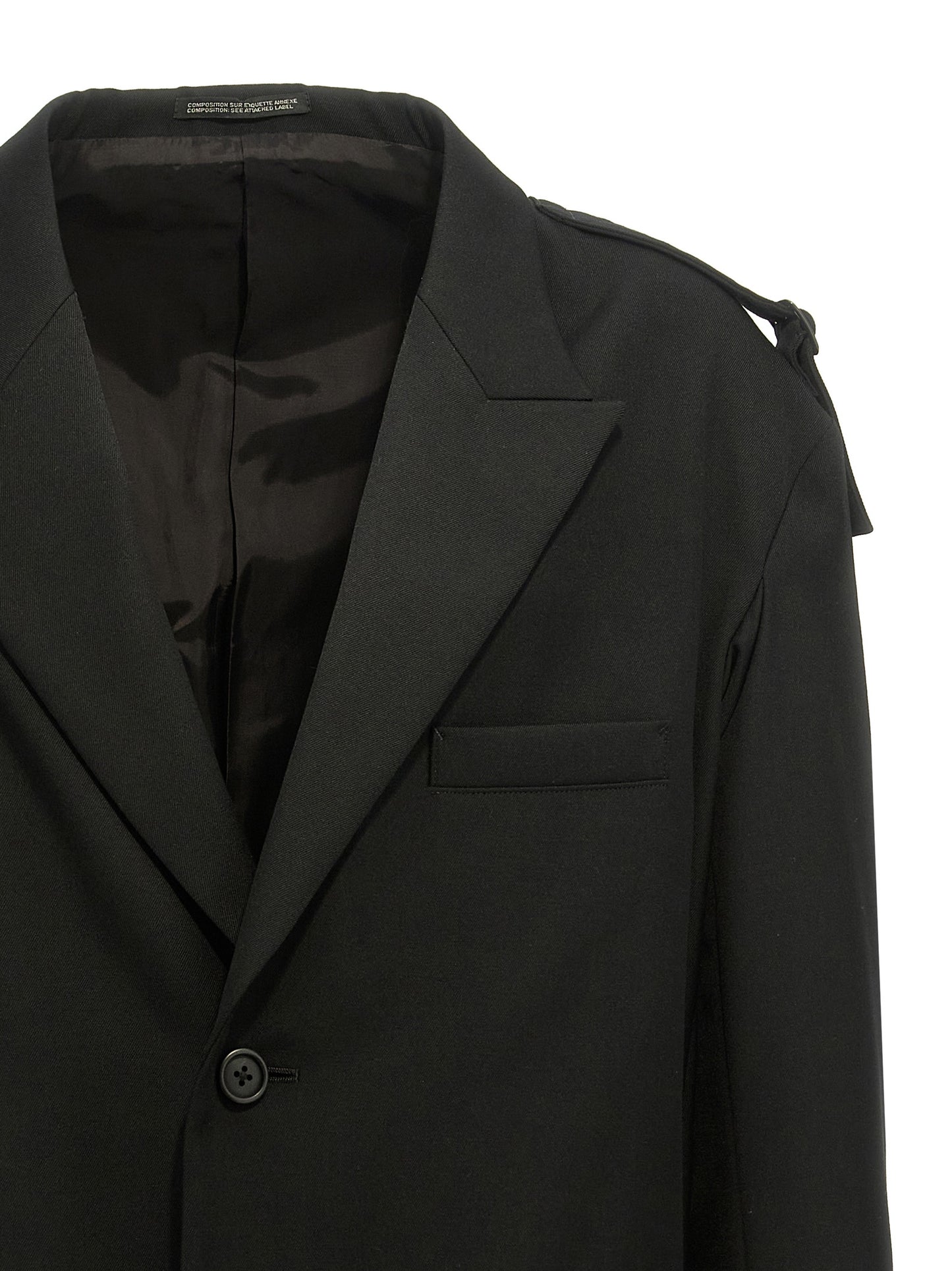 Yohji Yamamoto Black Wool Blazer