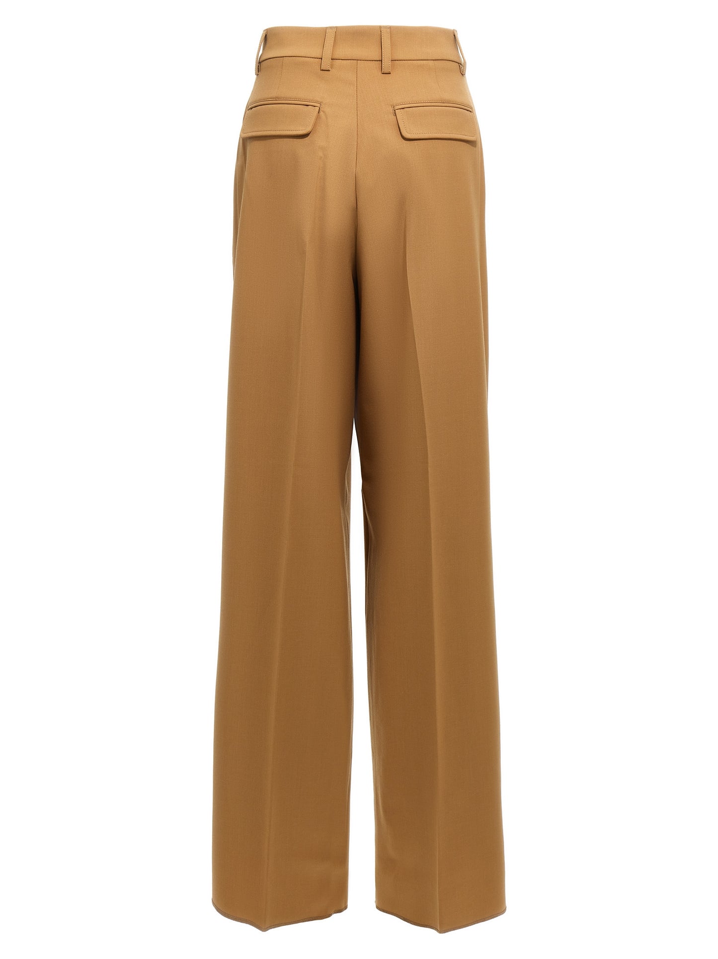 THELATEST Brown Polyester Pants