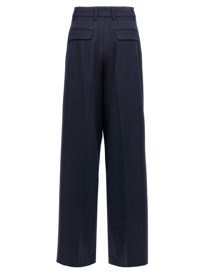 THELATEST Blue Polyester Casual Pants