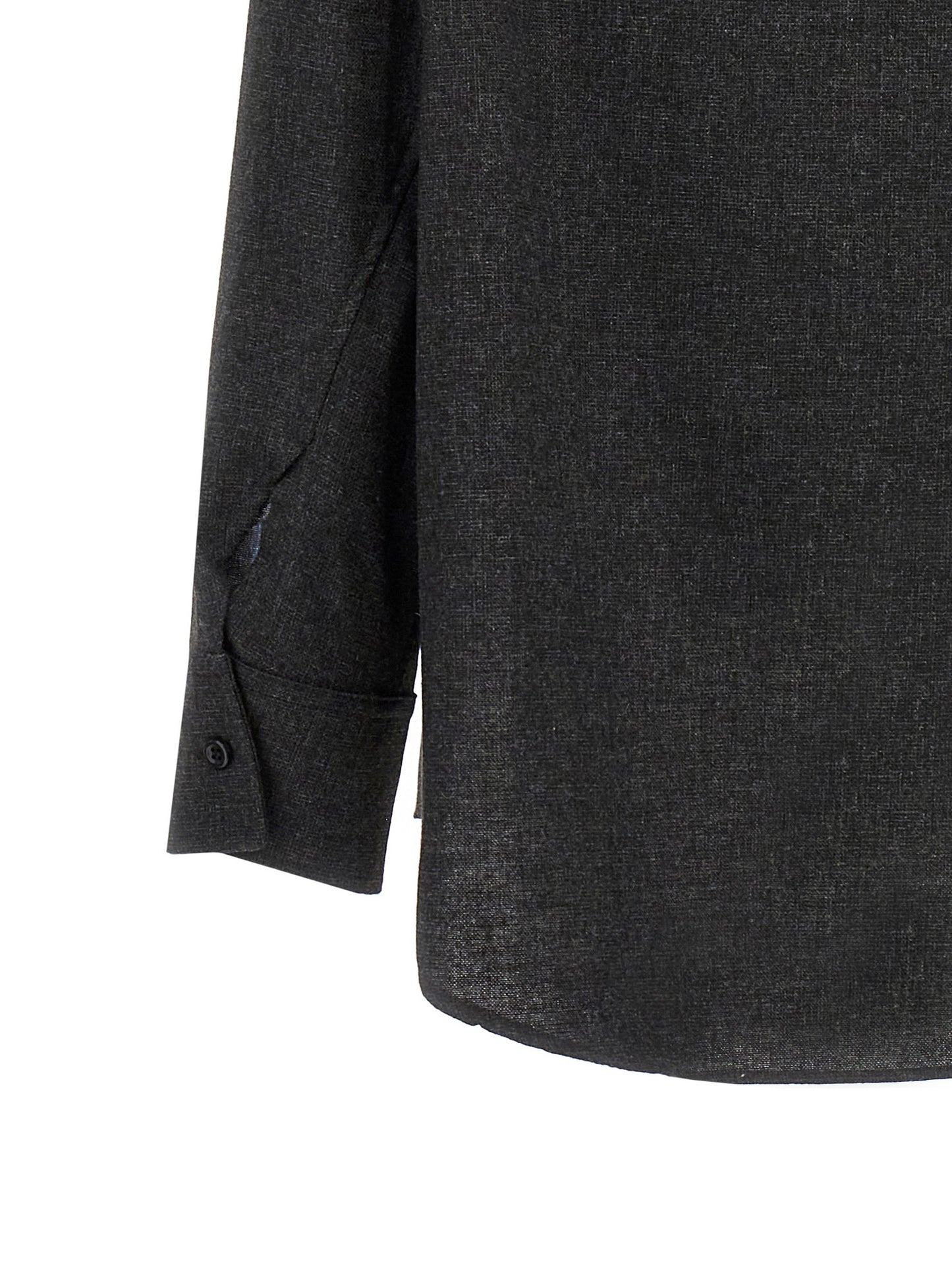 The Andamane Gray Wool Blouse