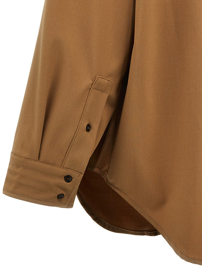 THELATEST Brown Polyester Blouse
