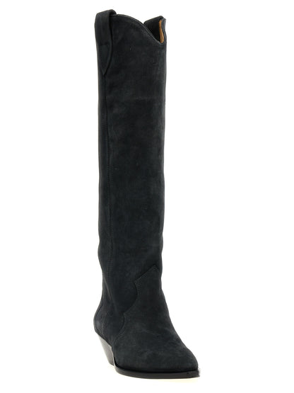 Isabel Marant Black Calfskin Chelsea Boots