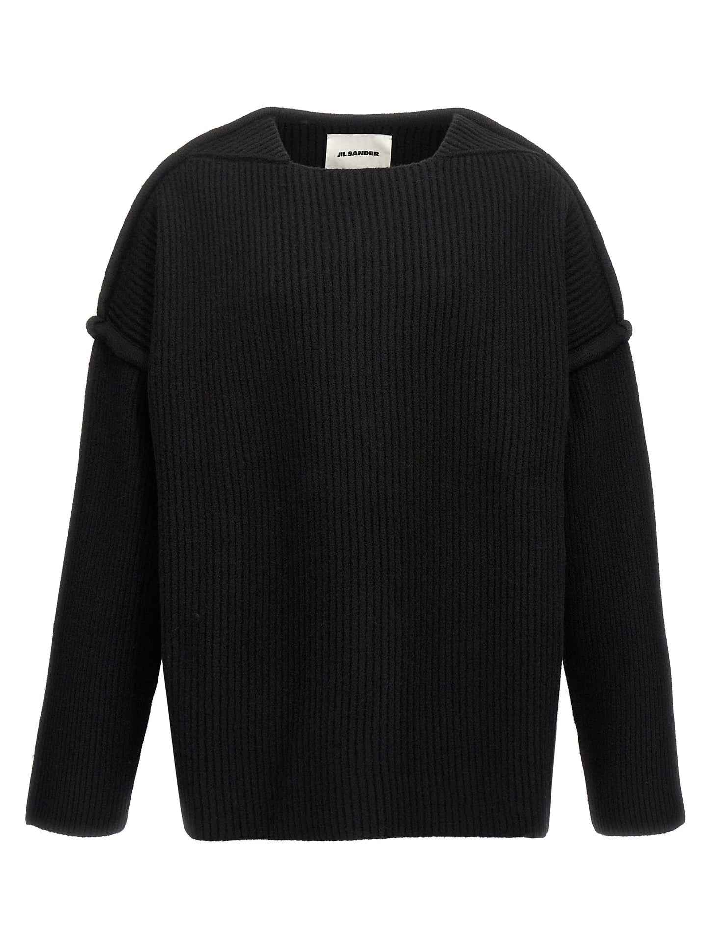 Jil Sander Black Wool Cardigan