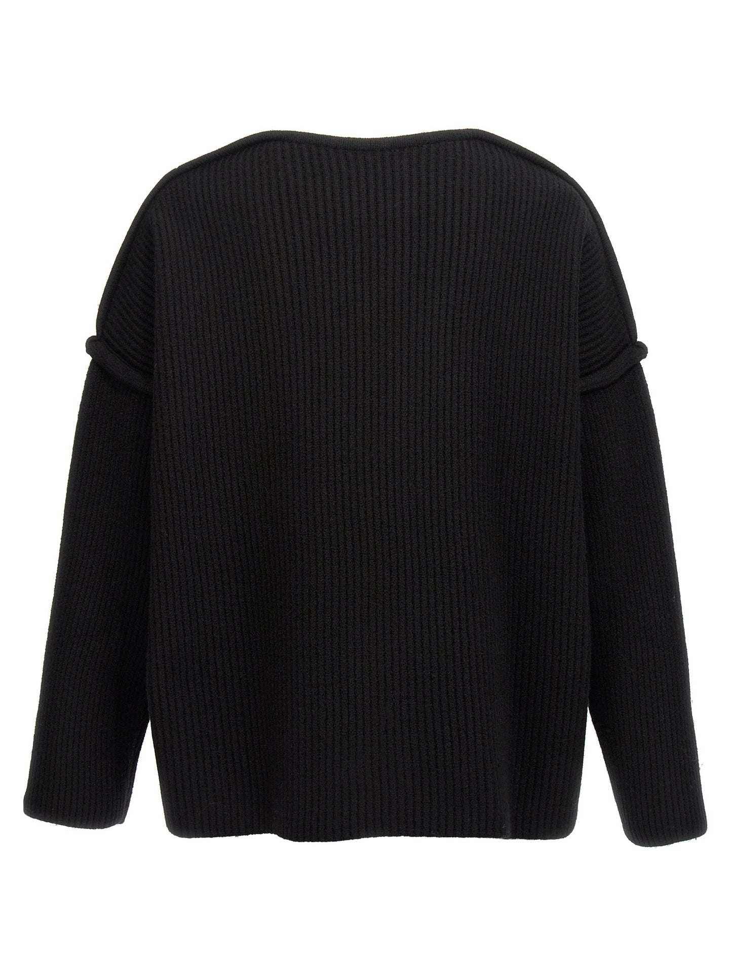 Jil Sander Black Wool Cardigan