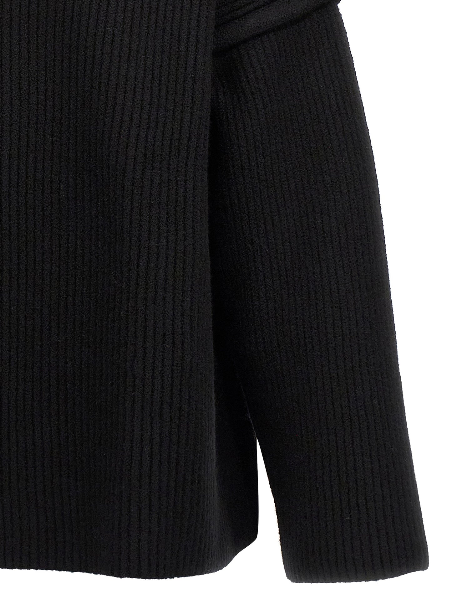 Jil Sander Black Wool Cardigan