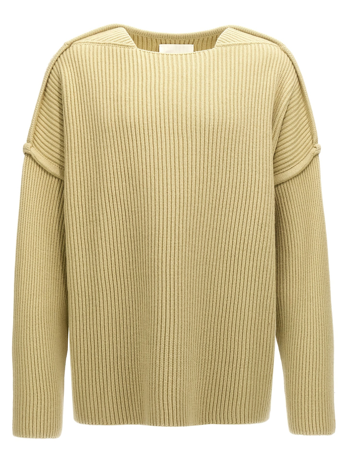 Jil Sander Bicolor Wool Cardigan
