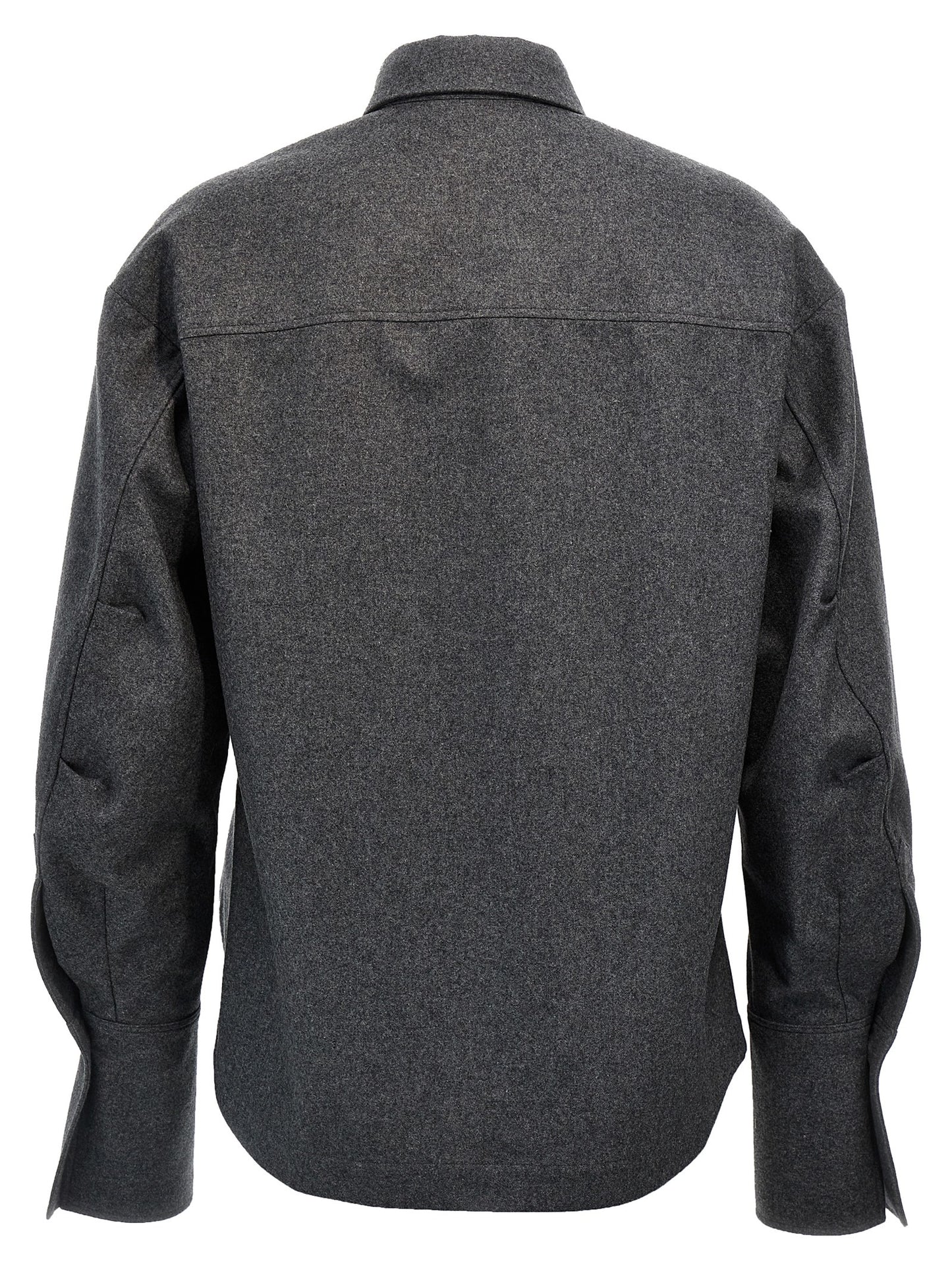 The Attico Gray Wool Blouse