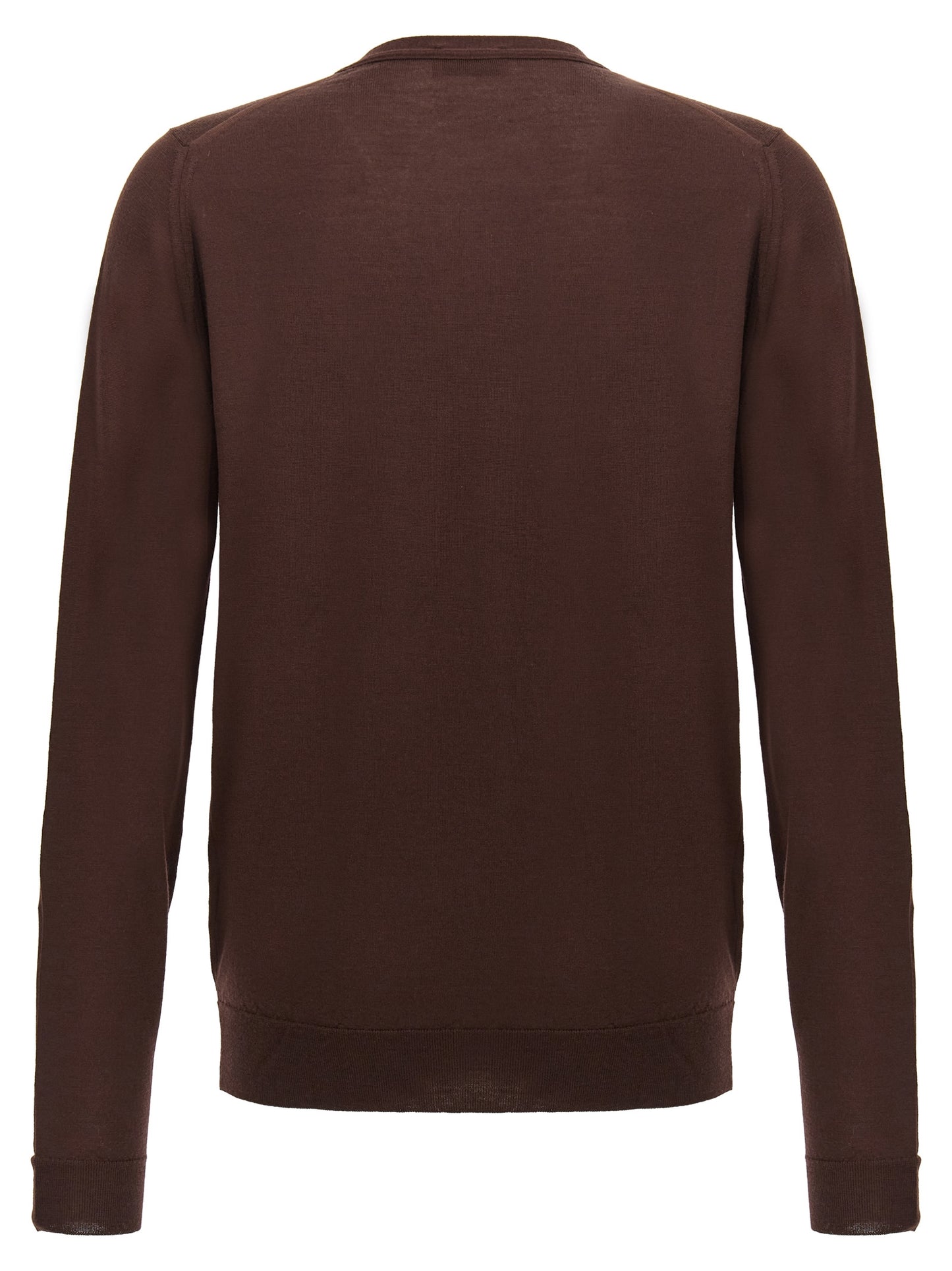 JOHN SMEDLEY Brown Wool Cardigan