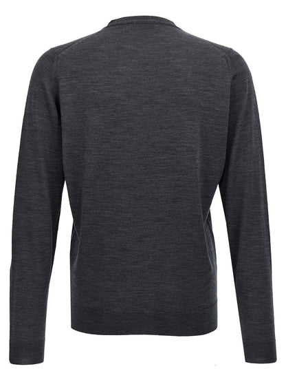 JOHN SMEDLEY Gray Wool Cardigan
