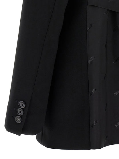 Moschino Black Polyester Blazer