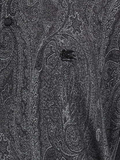 Etro Multicolor Silk Polo Shirt