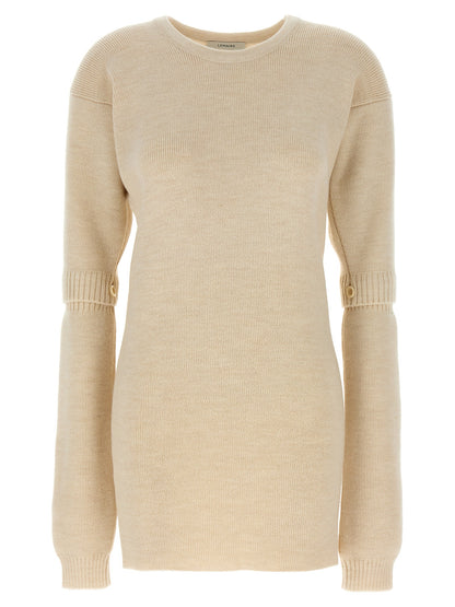 Lemaire White Acetate Short Dress