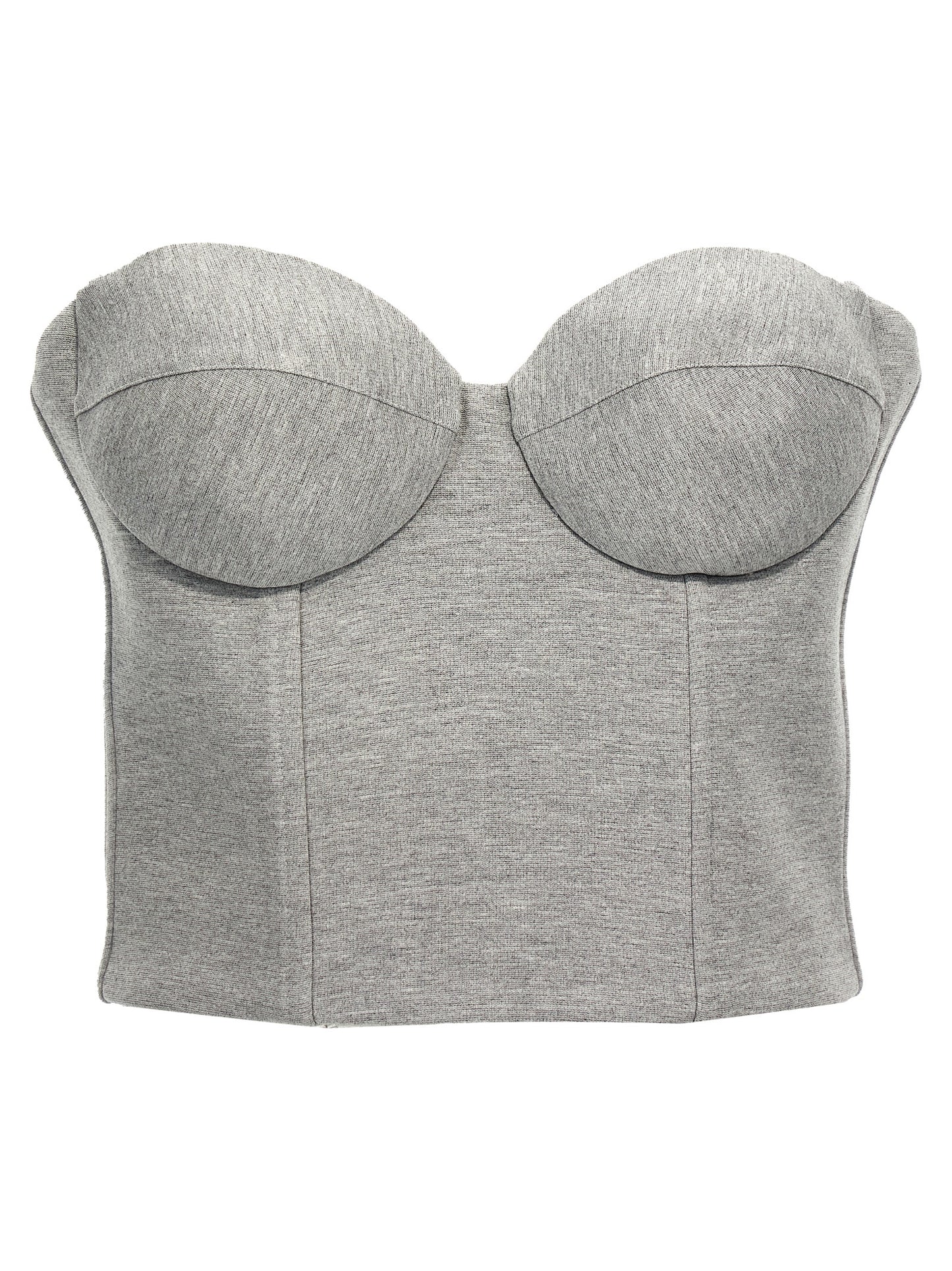 Giuseppe Di Morabito Gray Viscose Sleeveles T-Shirt
