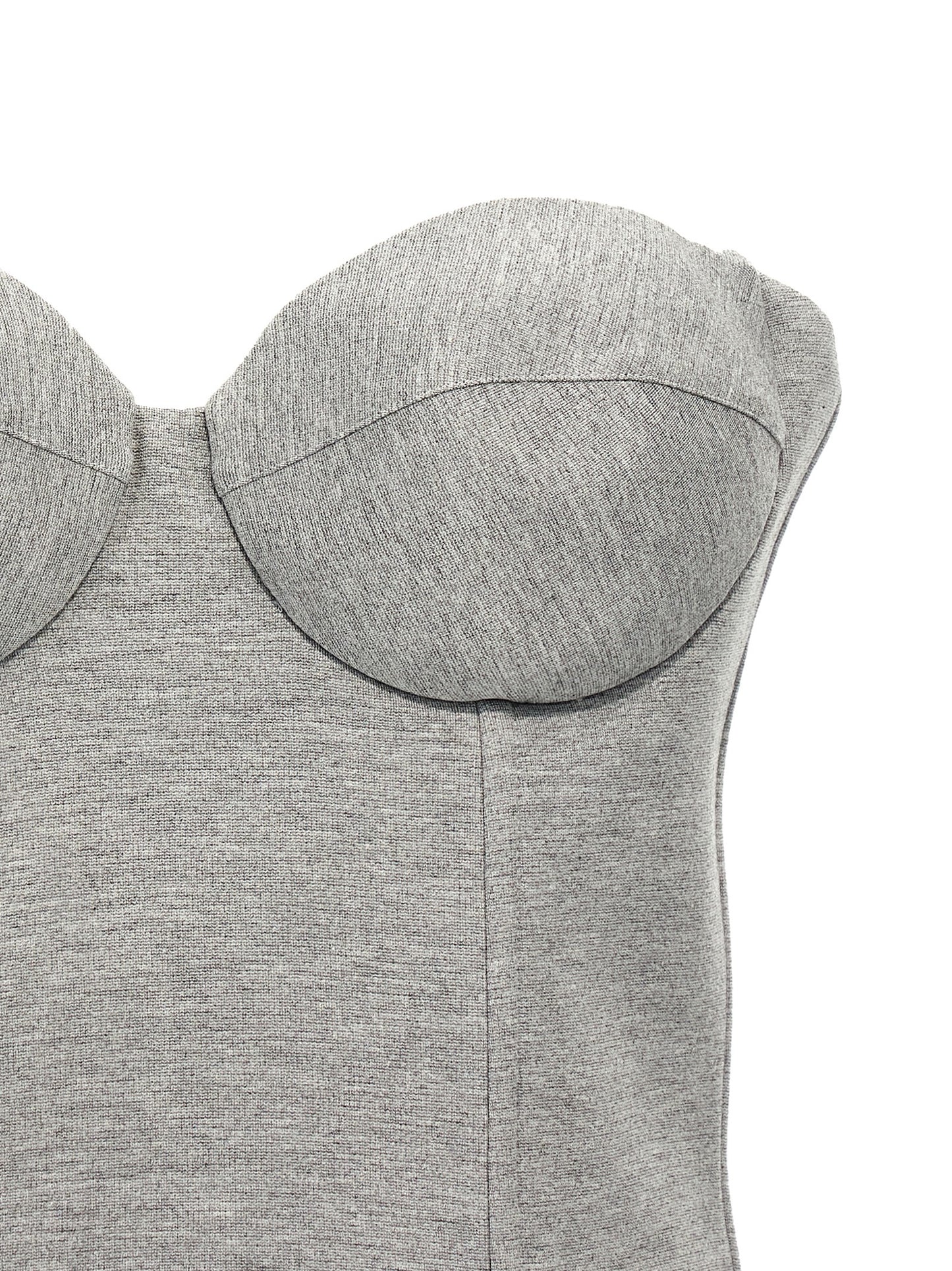 Giuseppe Di Morabito Gray Viscose Sleeveles T-Shirt