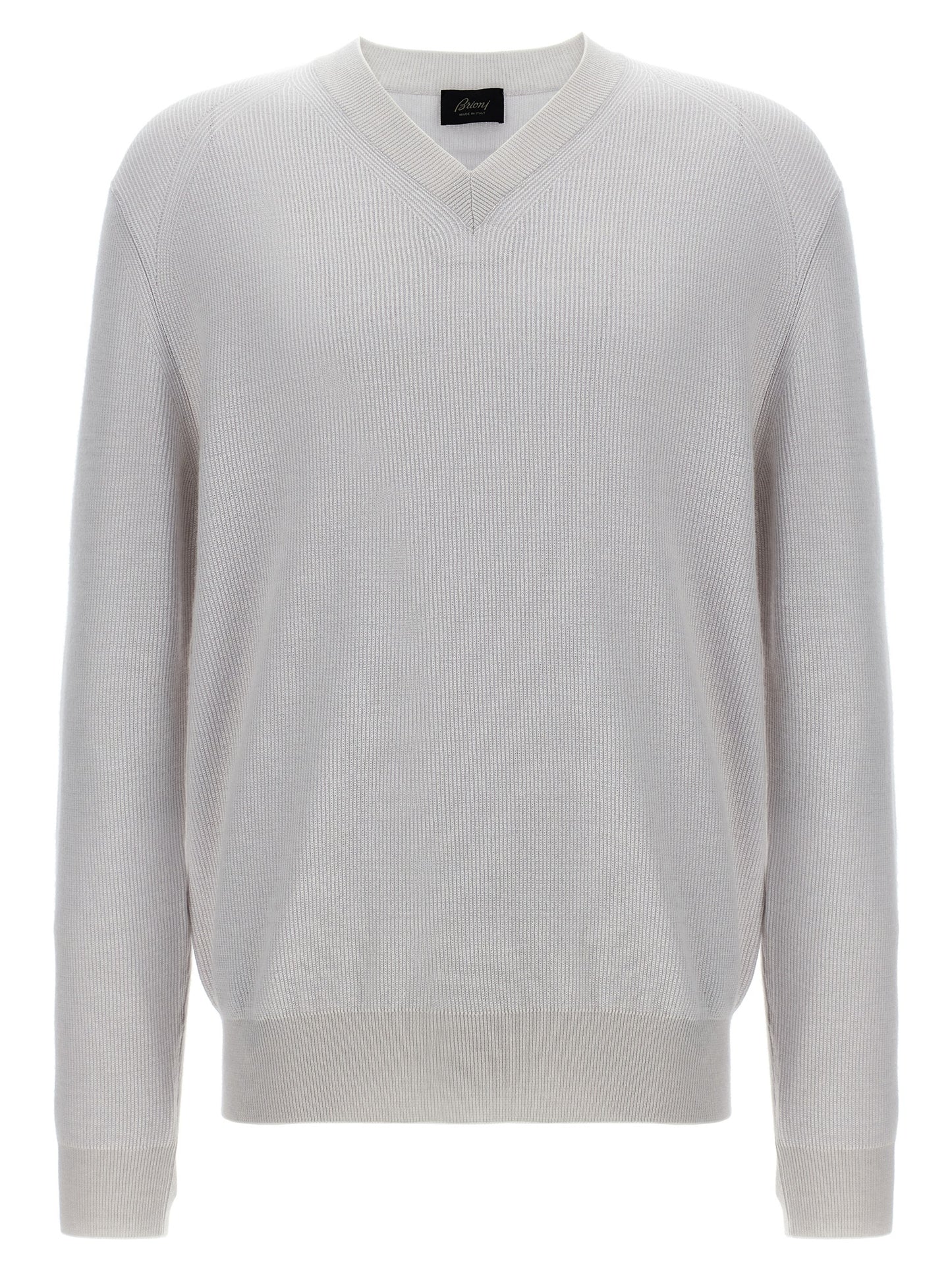 Brioni White Cashmere Cardigan