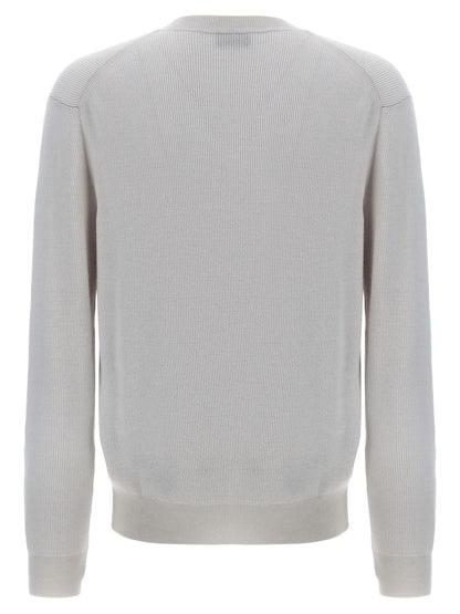 Brioni White Cashmere Cardigan