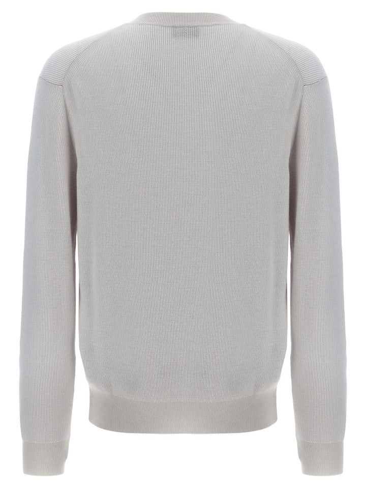 Brioni White Cashmere Cardigan
