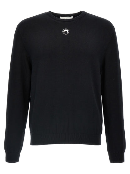 Marine Serre Black Viscose Cardigan