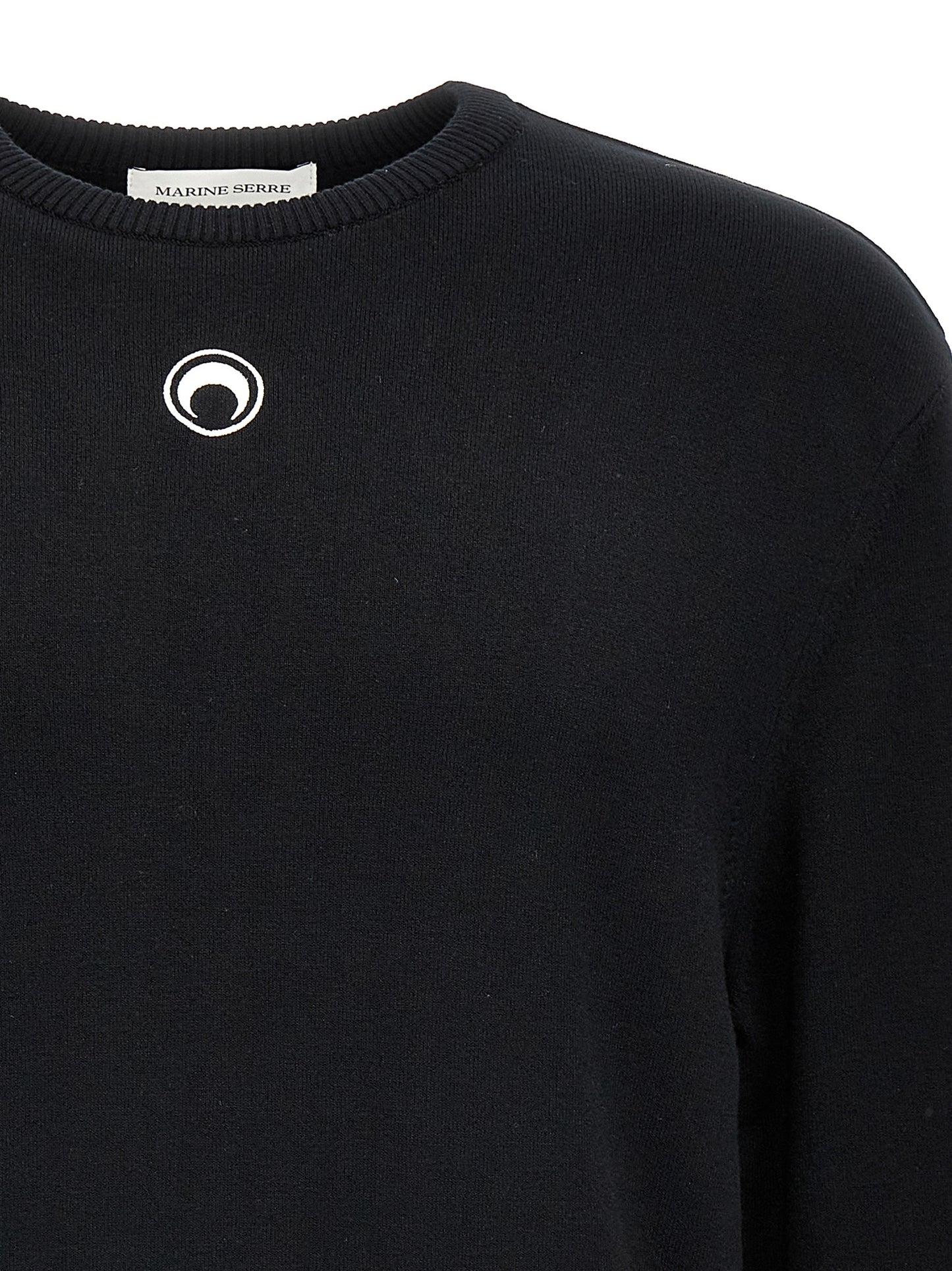 Marine Serre Black Viscose Cardigan